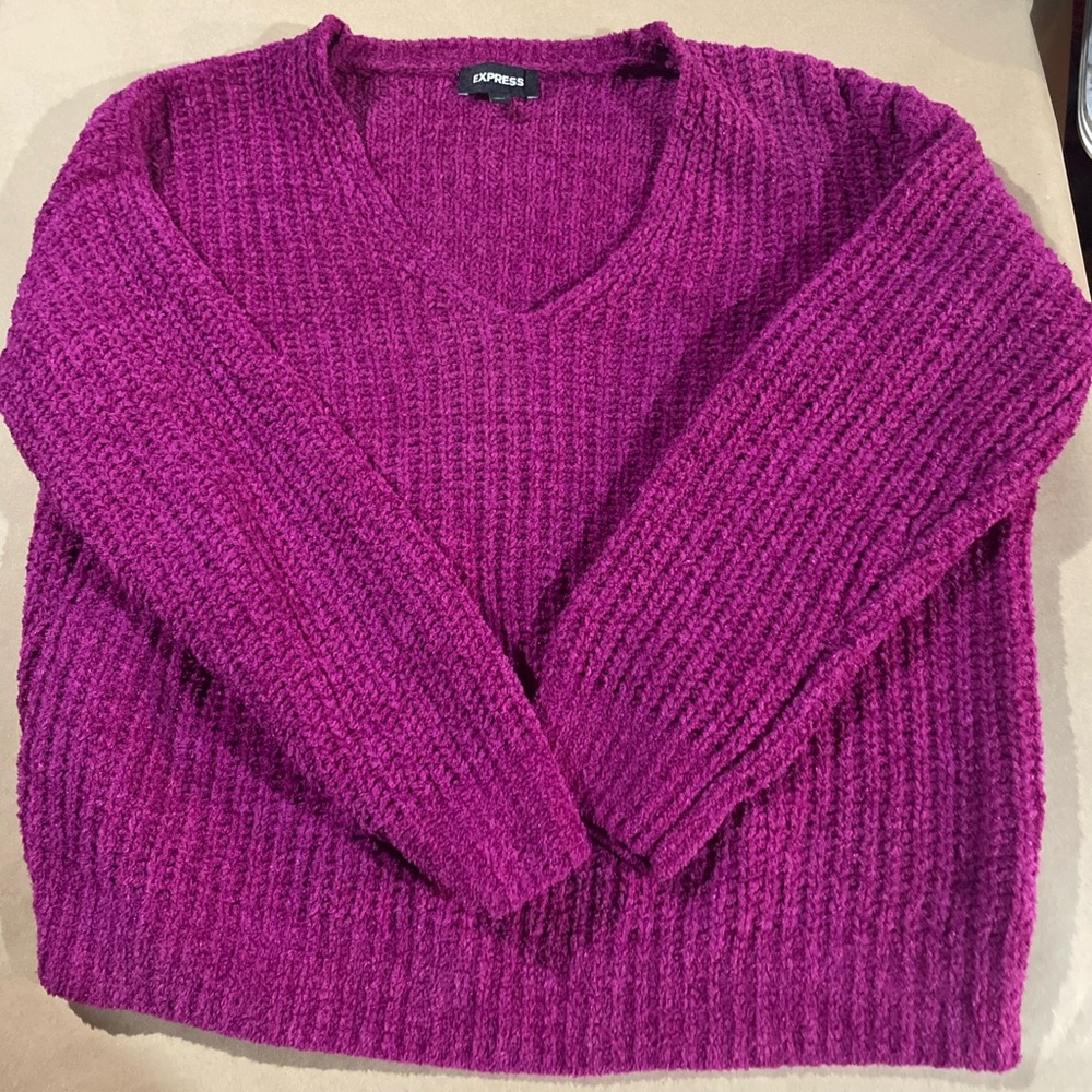 Express Women’s Pink Sweater Small